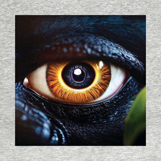 Gorilla Eye Art by Geminiartstudio